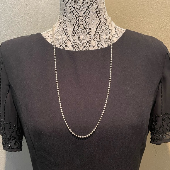 Silpada Sterling Silver 30” Ball Bead Dog Tag 3mm Chain Necklace N0197 - Picture 2 of 12